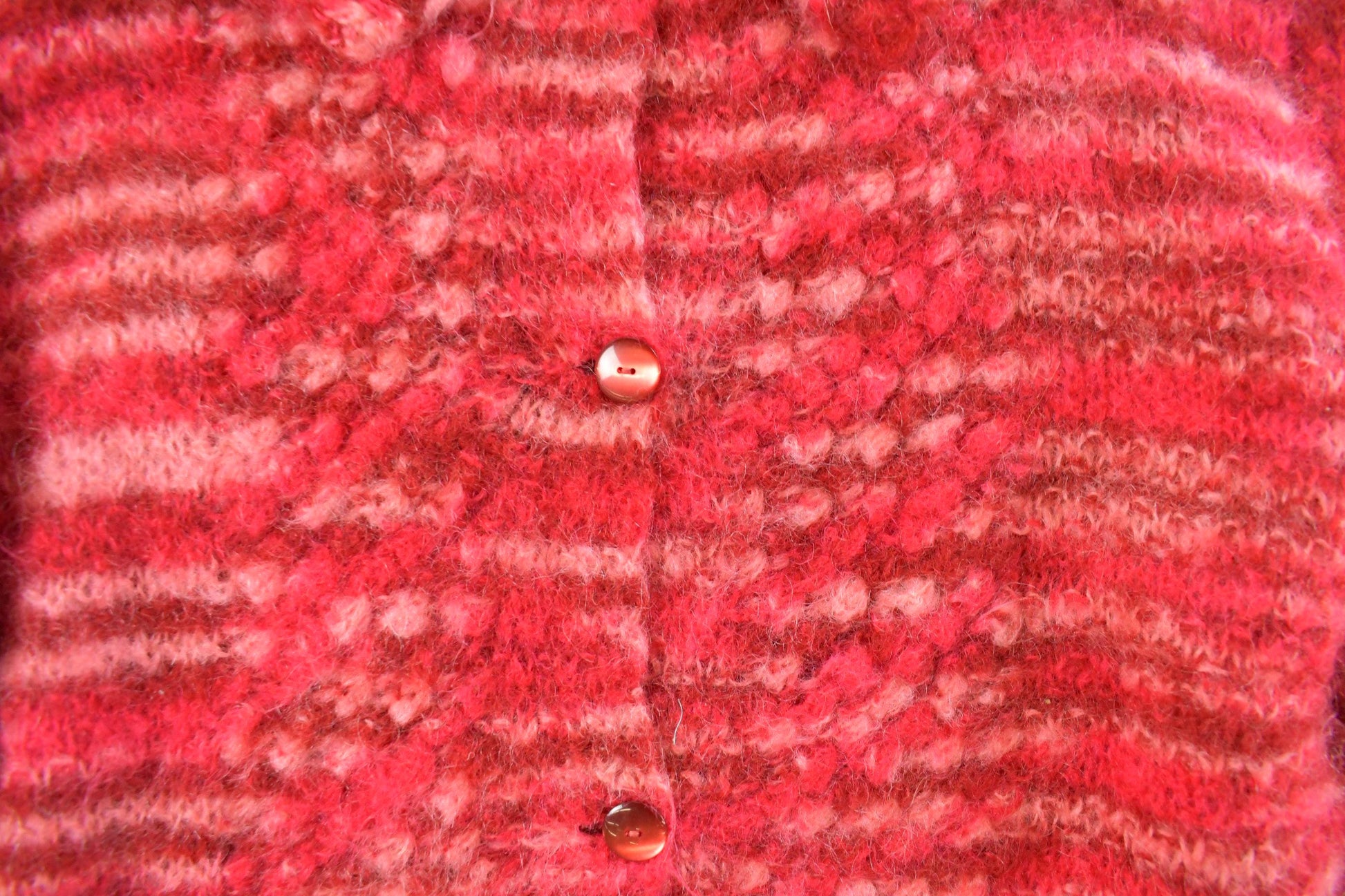 Vintage 1980s Mohair Knit Cardigan Sweater Women's S / Vintage 80s Cardigan / Pattern Sweater / Cardigan / Mohair Knit