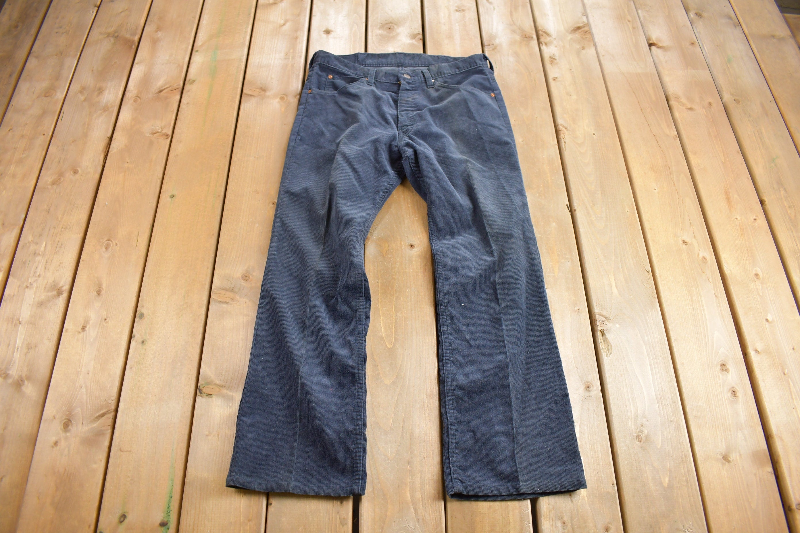 Vintage 1970s Sears Genuine Roebucks Perma Prest Corduroy Pants Size 34 x 29