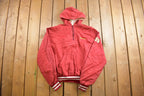 Vintage 1990s Holloway Scranton High Cheerleader Satin Hooded Jacket