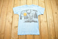 Vintage 1989 Deer Theme Graphic T Shirt