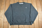 Vintage 1990s Champion Blank Black Crewneck Sweatshirt