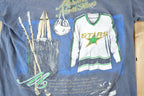 Vintage 1990s Minnesota North Stars NHL Graphic T-Shirt Made In USA