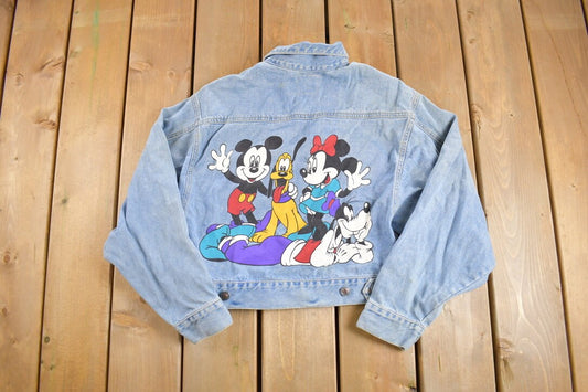 Vintage 1980s Mickey Mouse Denim Jacket / Vintage Denim / Streetwear / Vintage Fall Outerwear / Fall Jacket / Jerry Leigh Jean Jacket