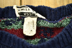 Vintage 1990s Knitted Floral Theme Crewneck Sweater