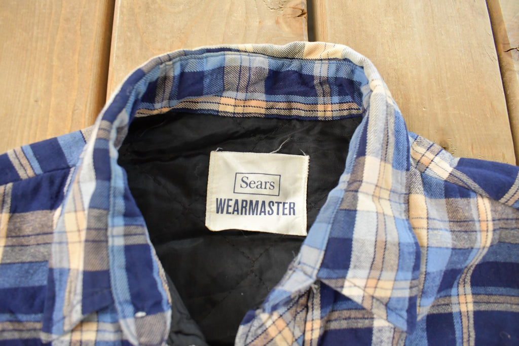 Vintage 1990s Sears Wearmaster Button Up Flannel Shirt Men's Medium