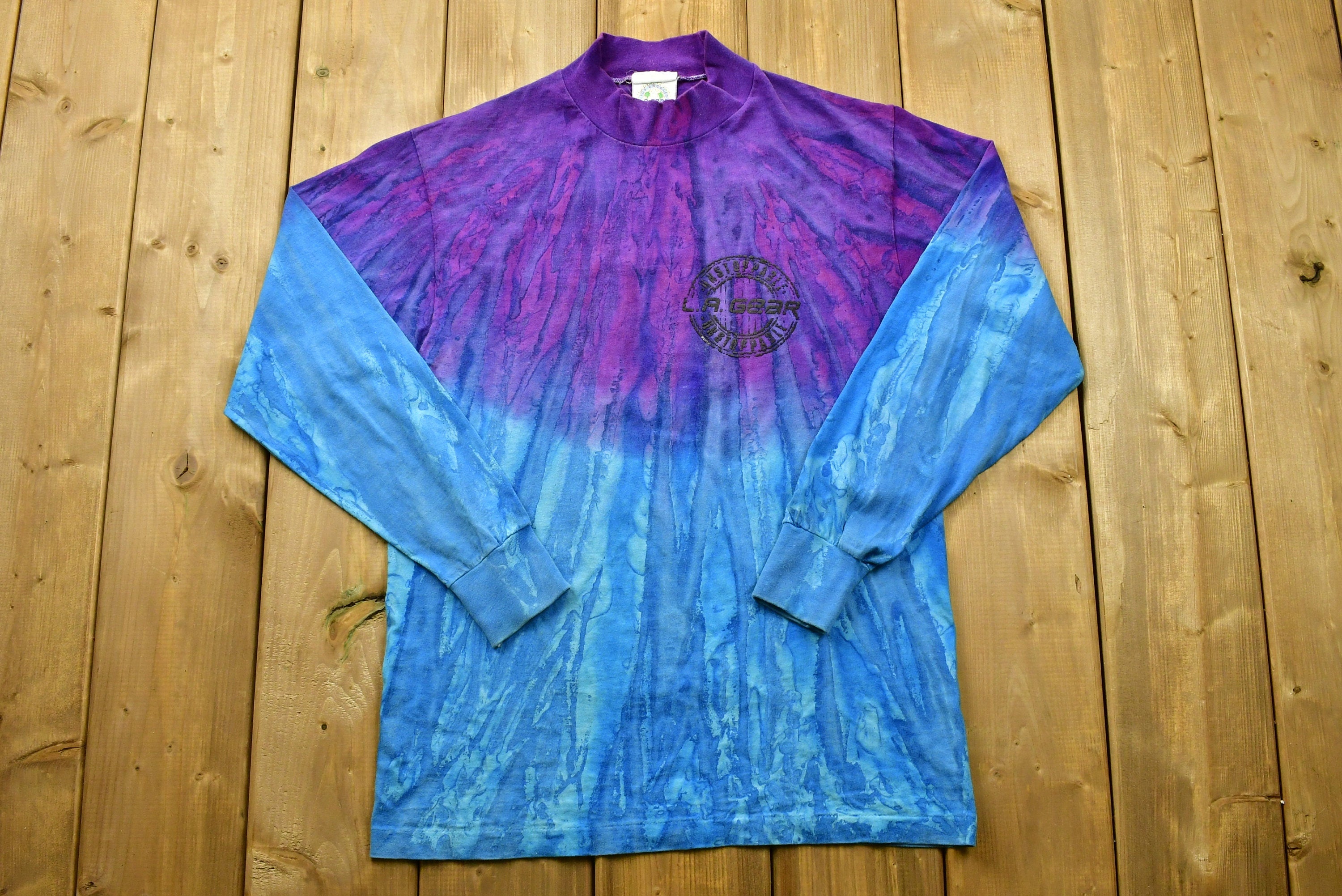 Vintage 90's LA Gear Long Sleeve Tie Dye T-Shirt