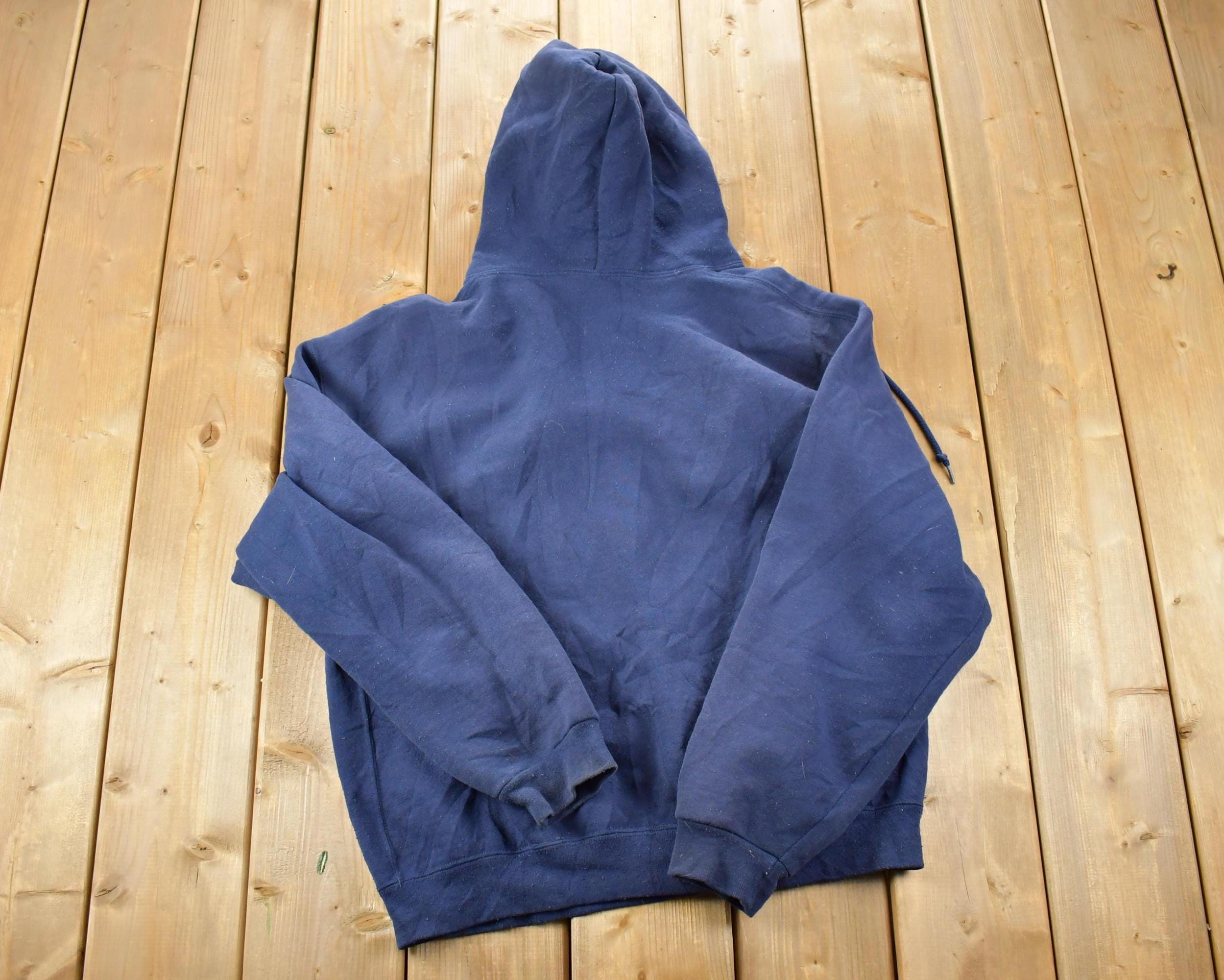 Vintage 1990s Russell Athletics Blank Zip Up Hoodie Sweatshirt