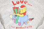 Vintage 1990s Disney Pooh Bear Christmas Crewneck Sweatshirt Men's L
