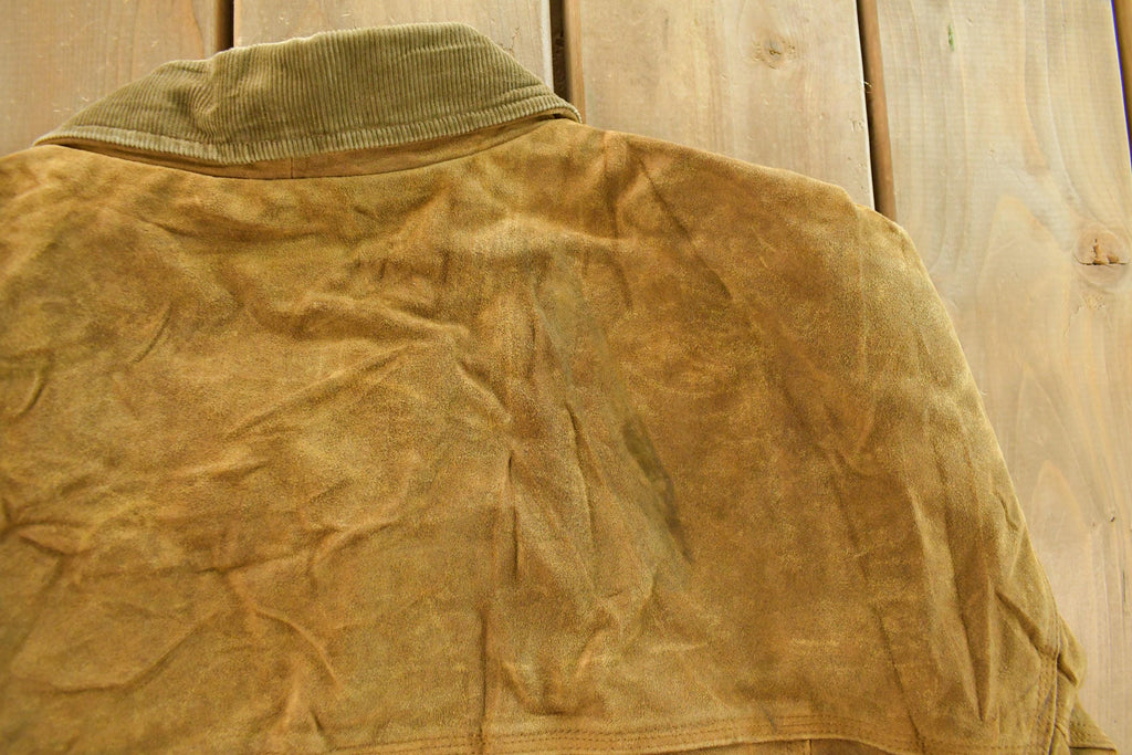 Vintage 1990s The Territory Ahead Leather Jacket Men's 2XL  Fall Outerwear  Leather Coat  Winter Outerwear  Suede Jacket