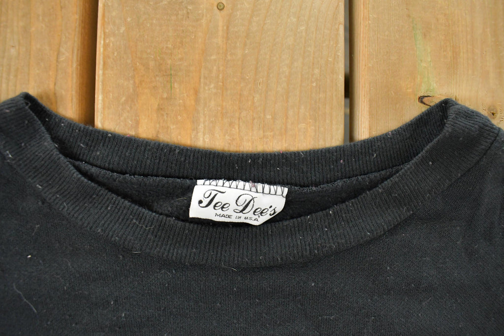 Vintage 1990s Cute Kitty Christmas Crewneck Sweatshirt Women's L