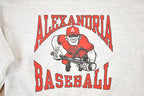 Vintage 1990s Alexandria Baseball Cartoon Graphic Crewneck Sweatshirt Men's L