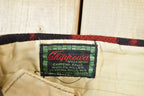 Vintage 1940's Chippewa Falls Woolen mill Co Red Plaid Wool Trousers Size 40