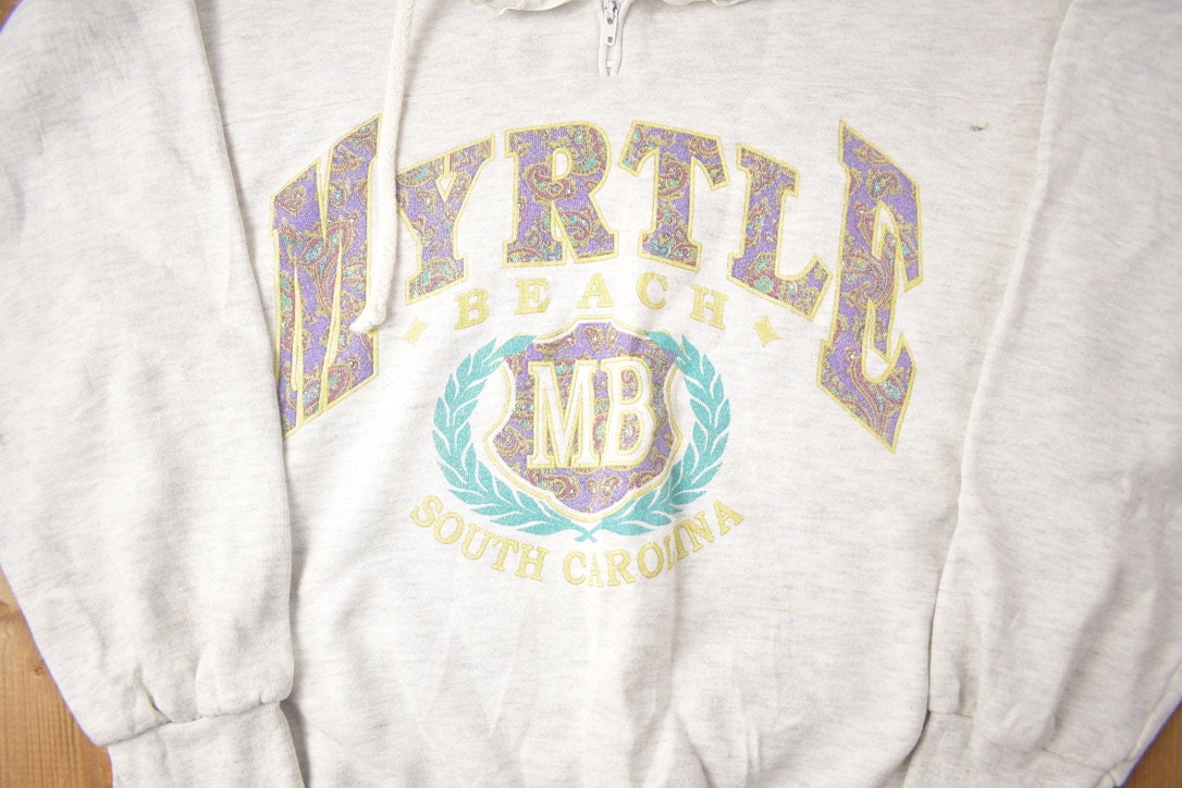 Vintage 1990s Myrtle Beach Novelty Crewneck Sweatshirt