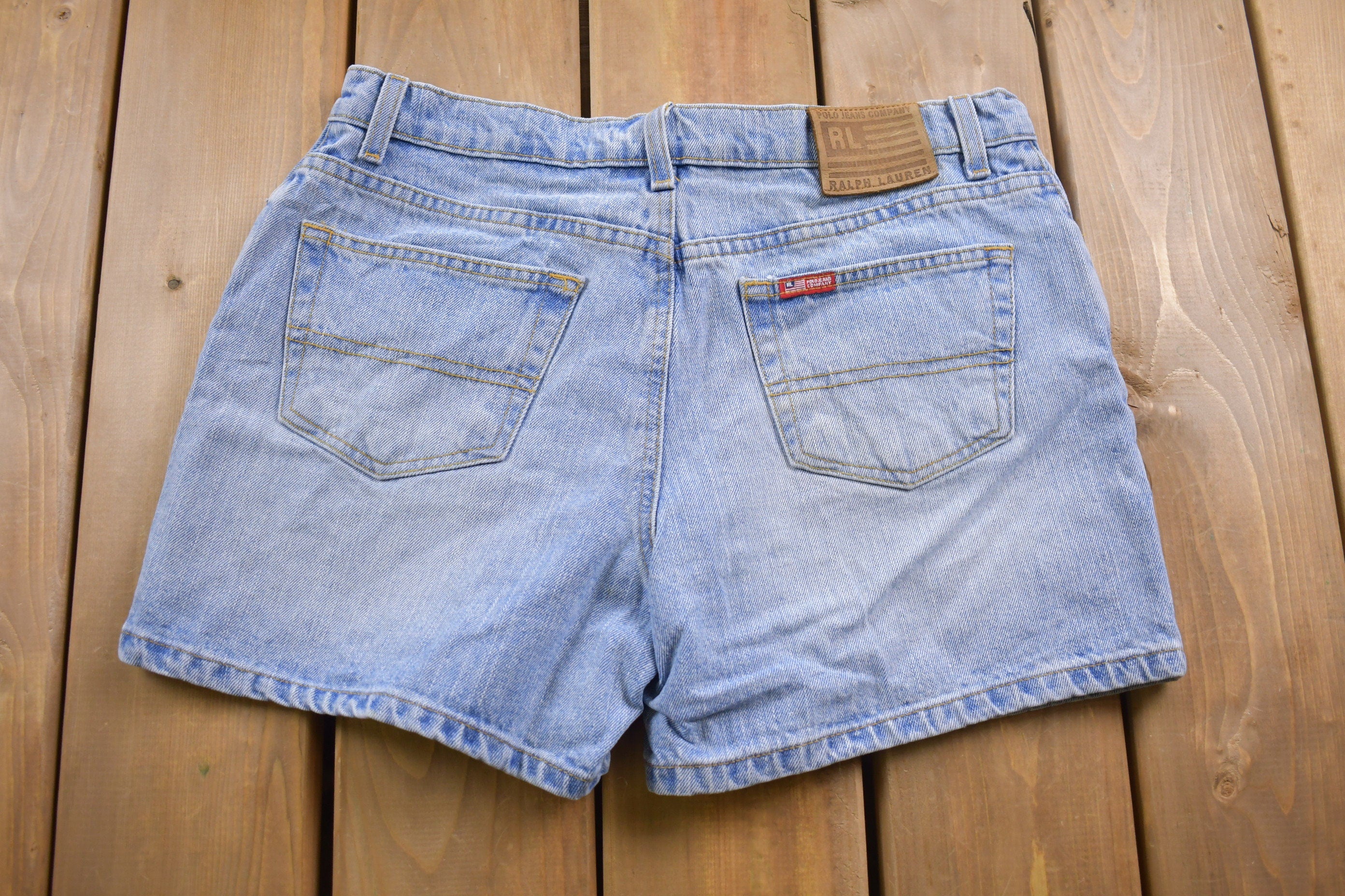 Vintage 1990s Polo Ralph Lauren Jean Short Shorts 32 x 5