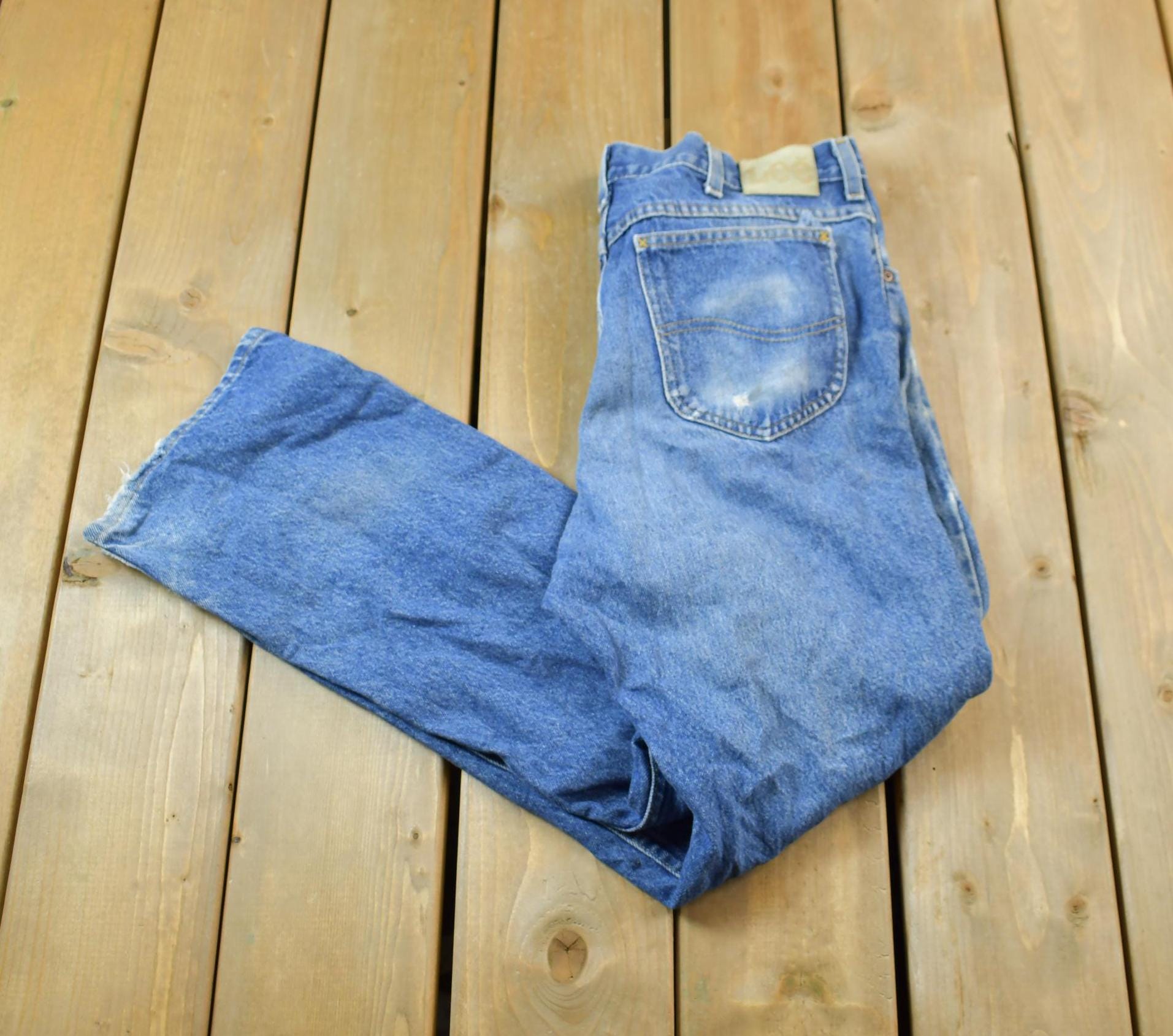 Vintage 1980s Lee Denim Rider Jeans Size 12R