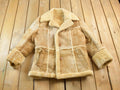 Vintage 1970s Cosa Nova Sherpa Lined Shearling Leather Jacket
