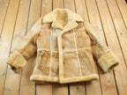 Vintage 1970s Cosa Nova Sherpa Lined Shearling Leather Jacket
