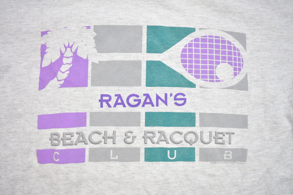 Vintage 1992 Ragan's Beach and Racquet Club Graphic T Shirt