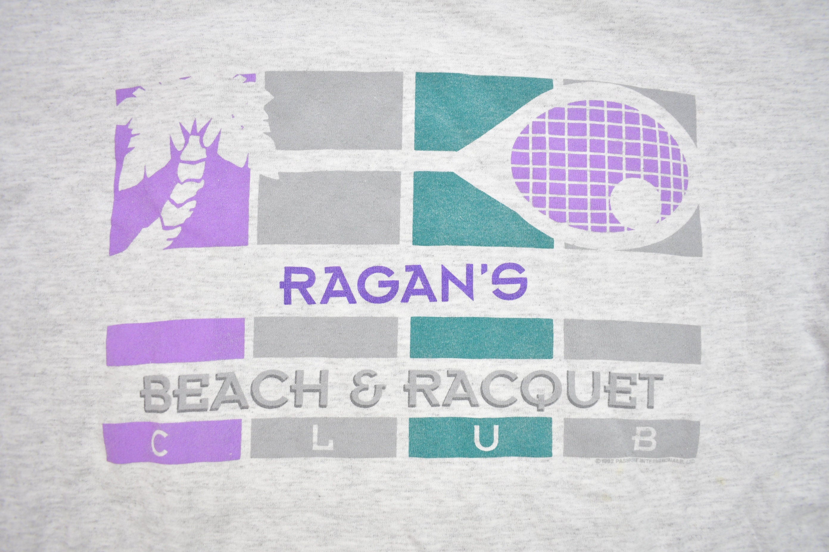 Vintage 1992 Ragan's Beach and Racquet Club Graphic T Shirt