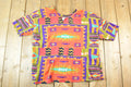 Vintage 1990s Headliners For Women Souvenir Abstract Print T-Shirt Womens XL