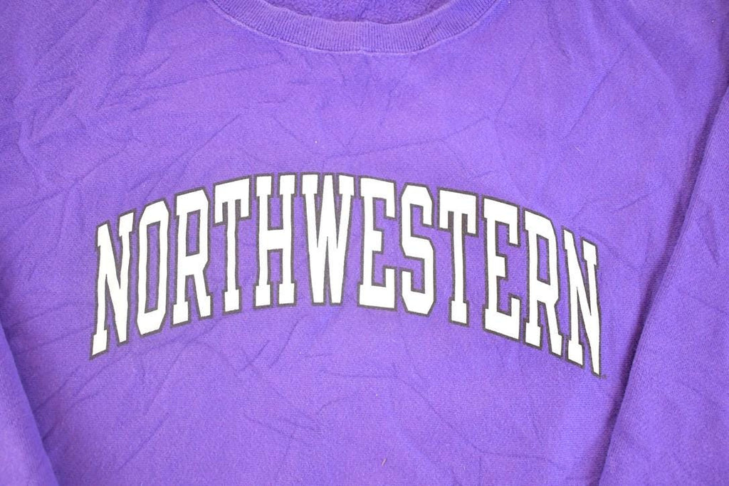 Vintage Y2K Northwestern University Champion Reverse Weave Sweatshirt Men's XXL / 2000s Heavyweight Sweater / 2000s Cross Grain