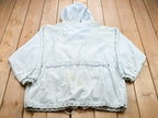 Vintage 1990s OutBrook Striped Denim Hooded Jacket