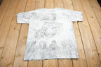 Vintage Y2K Tiger Graphic All Over Print T Shirt