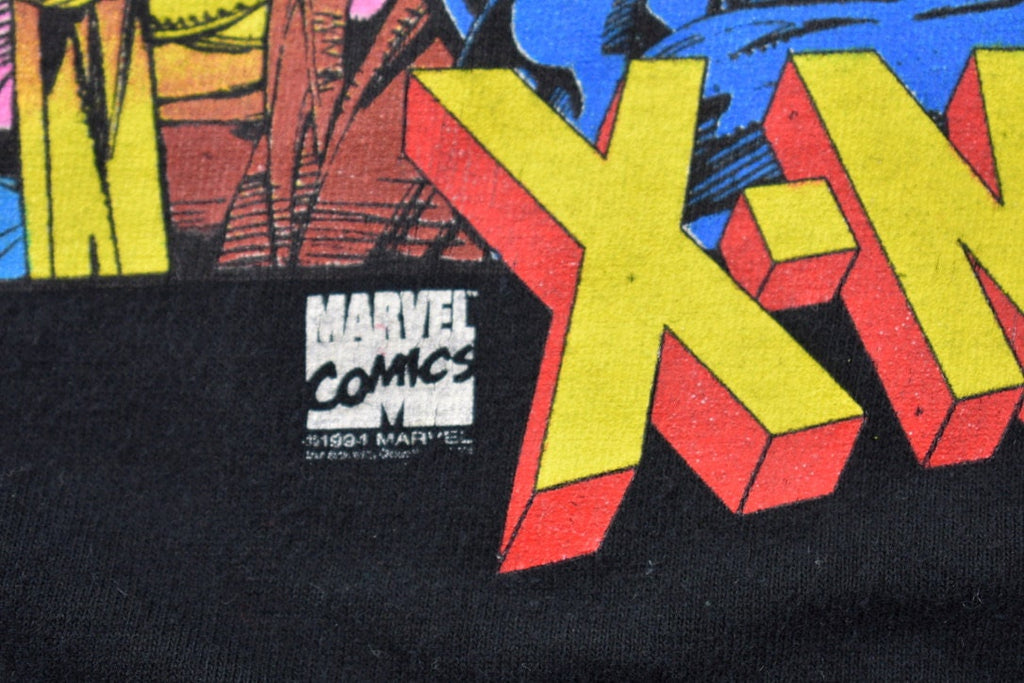 Vintage 1994 Youth Power Rangers X-Men Marvel Comic Book Promo T-Shirt Baby Tee