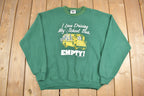Vintage 1990s Funny School Bus Crewneck Sweatshirt