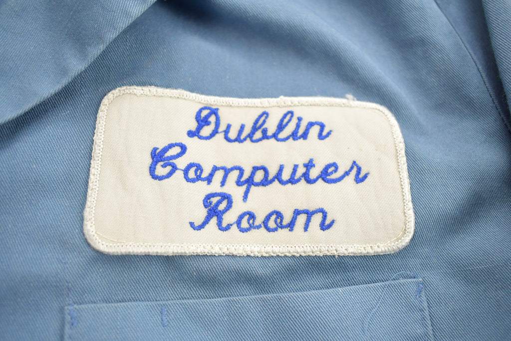 Vintage 1990s Dublin Computer Room Tall Button Up Jacket