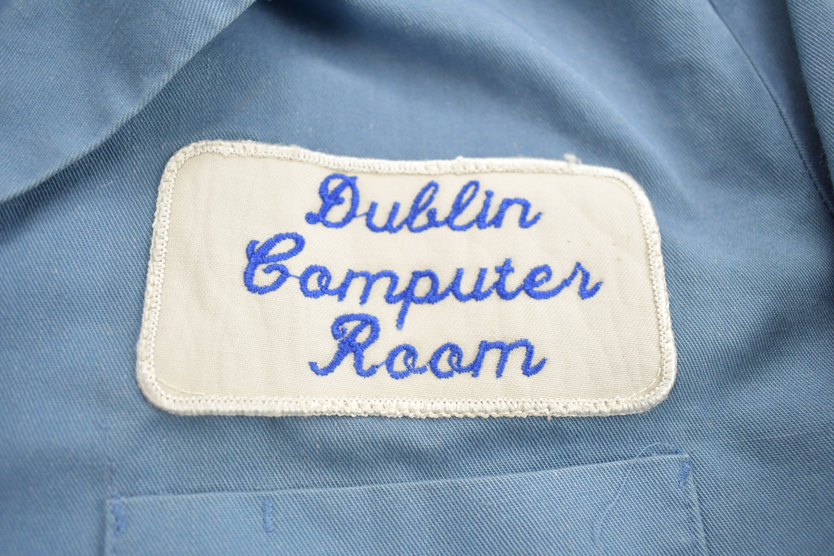 Vintage 1990s Dublin Computer Room Tall Button Up Jacket