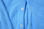 Vintage 1970s Towncraft Knit Perfect Mild Distress Cardigan Sweater Made In USA