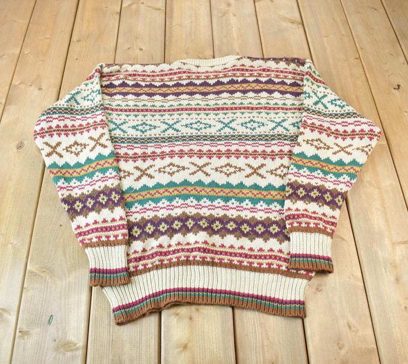 Vintage 1980s Chaps Ralph Lauren Knit Crewneck Sweater