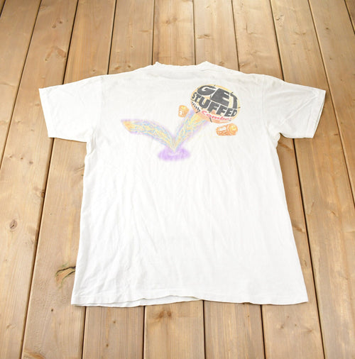 Vintage 1990s Get Stuffed With Combos Single Stitch Graphic T Shirt Made In USA