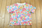 Vintage 1990s Neon Abstract AOP Single Stitch T-Shirt