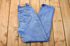 Vintage 1990s Riders Light Wash Relaxed Fit Tapered Mom Jeans