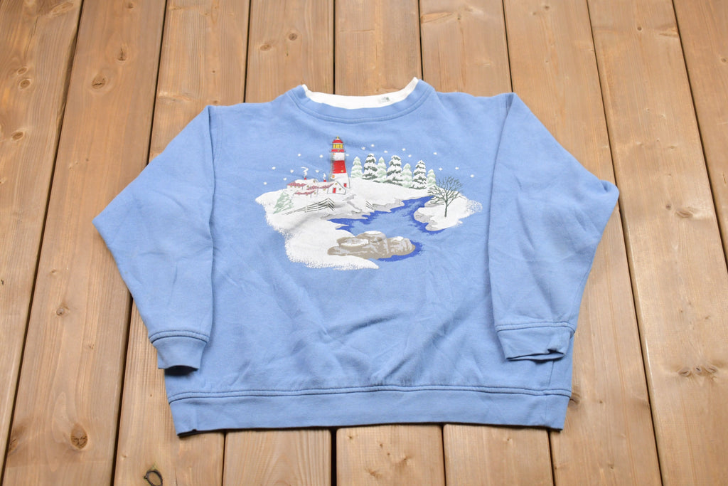 Vintage 1990s Shenanigans Winter Wonderland Crewneck Sweatshirt