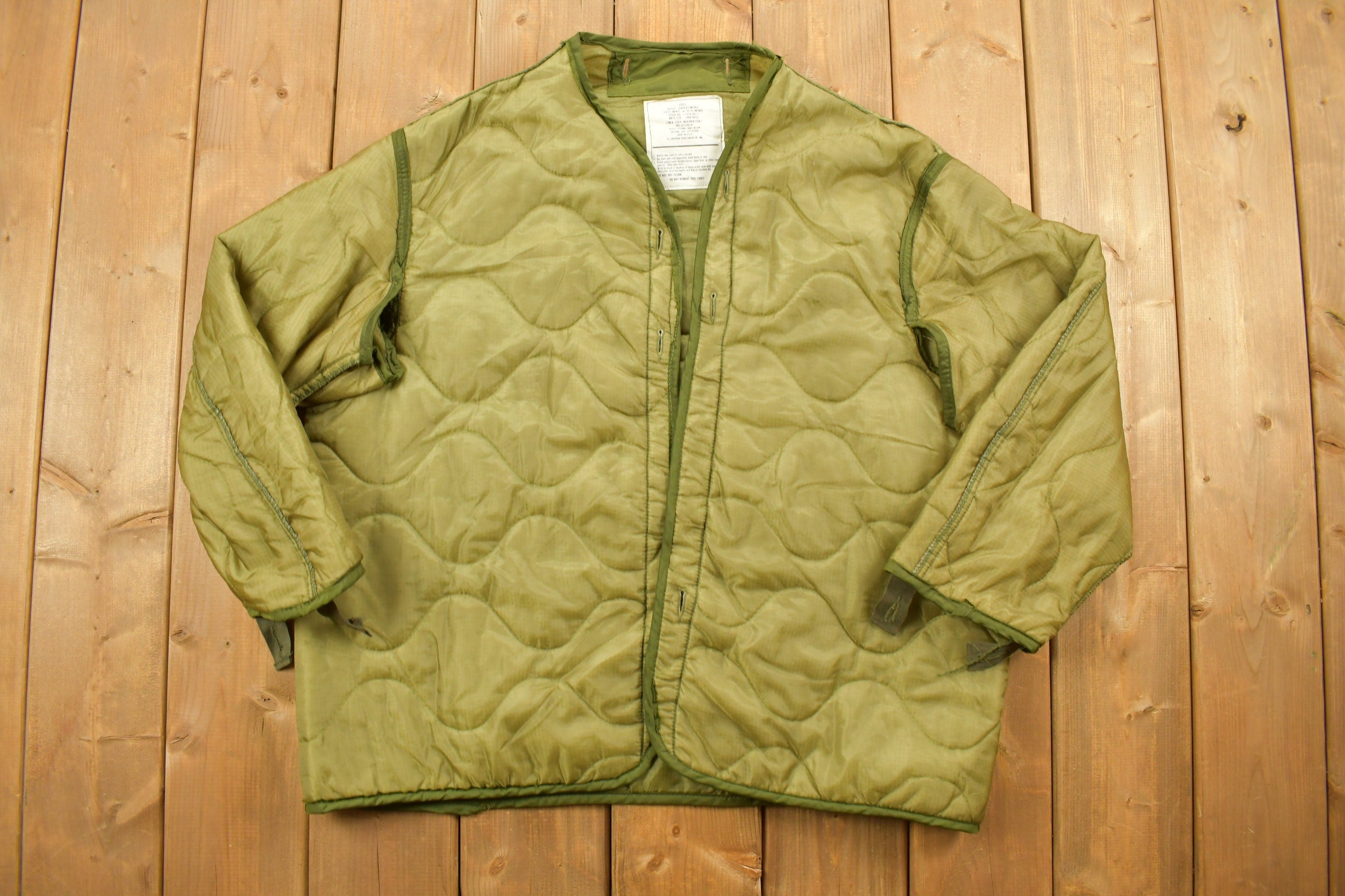 Vintage 1970s M65 Military Army Liner Jacket