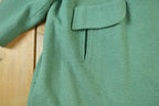 Vintage 1960s Fredleys Mint Green Wool Button Up Jacket