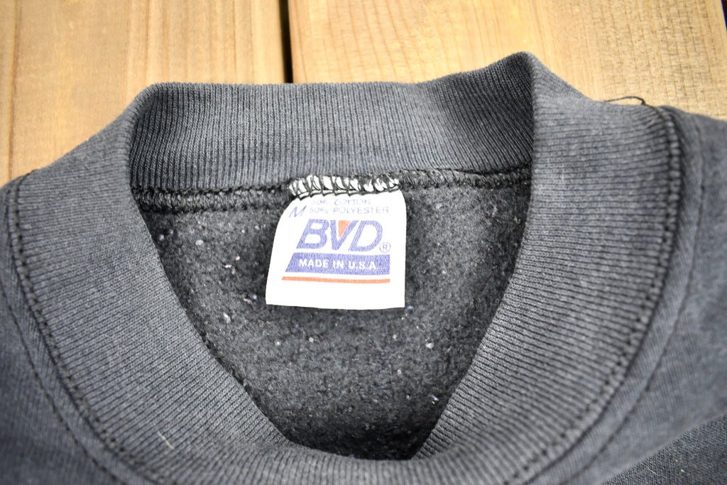Vintage 1990s BVD Blank Black Crewneck Sweatshirt