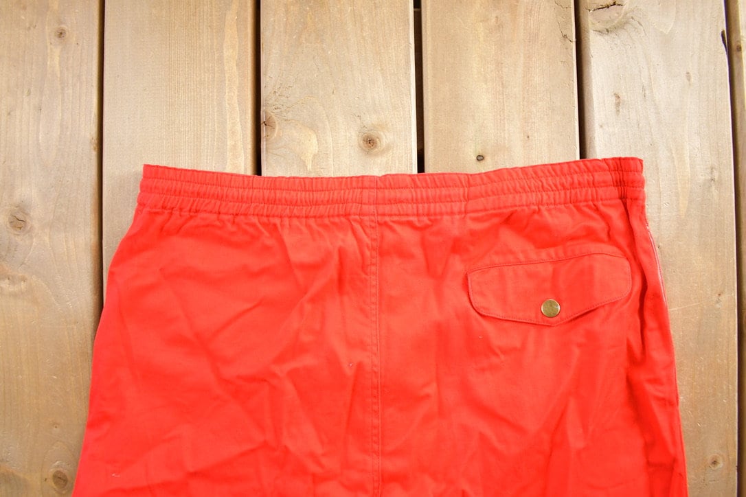 Vintage 1990s Red Draw String Pants Size 34x28