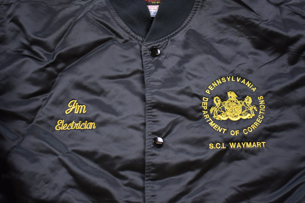 Vintage 1990s The Game Embroidered Satin Jacket Jacket