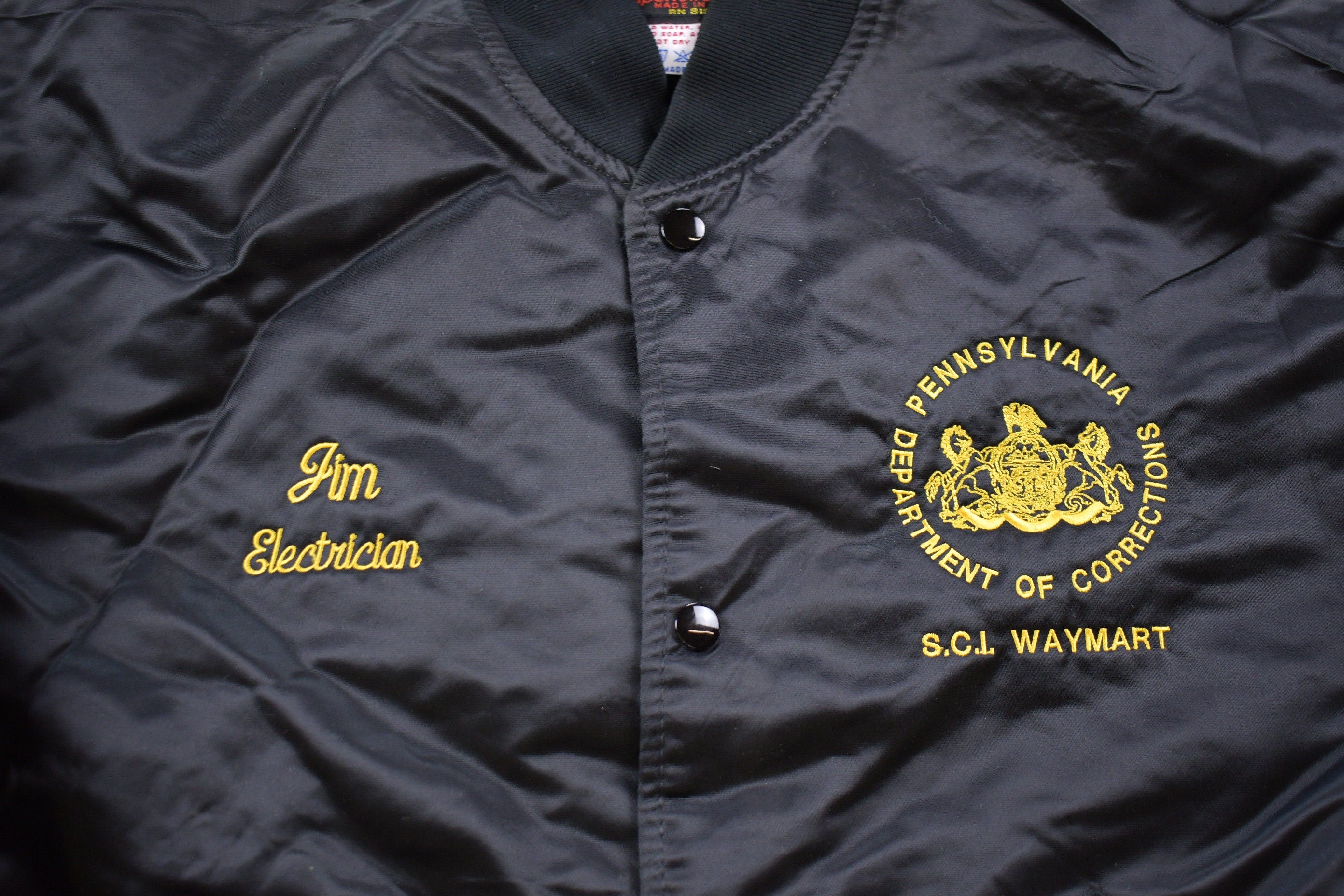 Vintage 1990s The Game Embroidered Satin Jacket Jacket