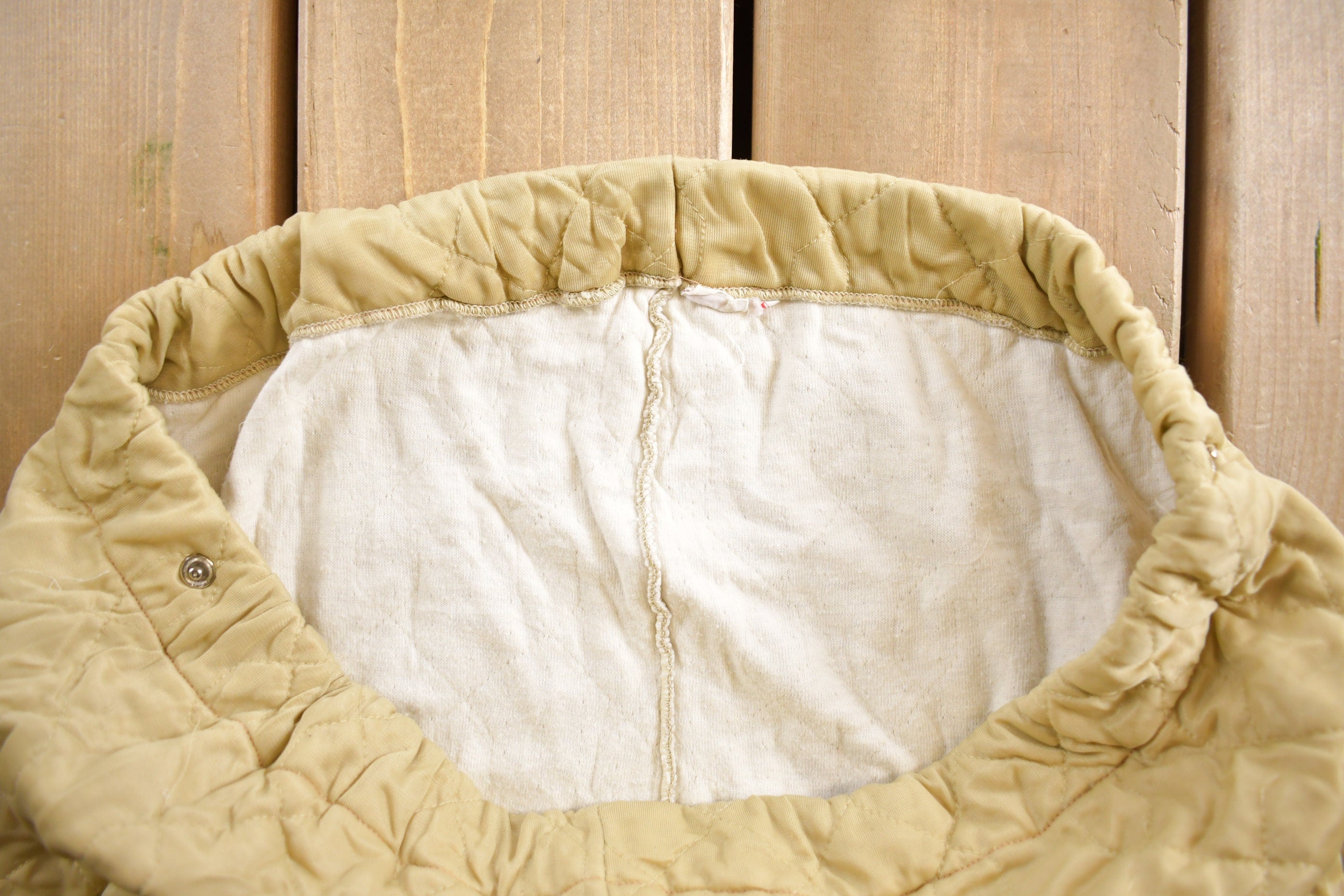 Vintage 1990s Cream Insulated Snow Pants Size L