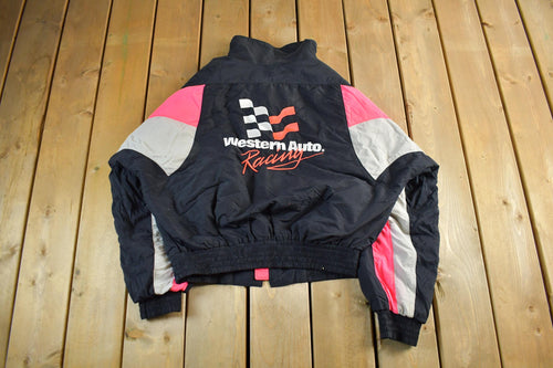 Vintage 1990s Nascar Darrell Waltrip Full Zip Jacket Adult Large / Sportswear / Streetwear Fashion / Racing Coat/ Automotive Apparel