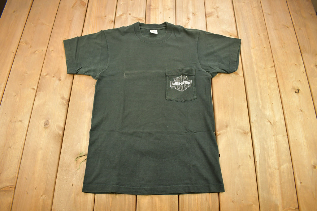 Vintage 1988 Snell Harley Davidson Muskegon Michigan T-Shirt