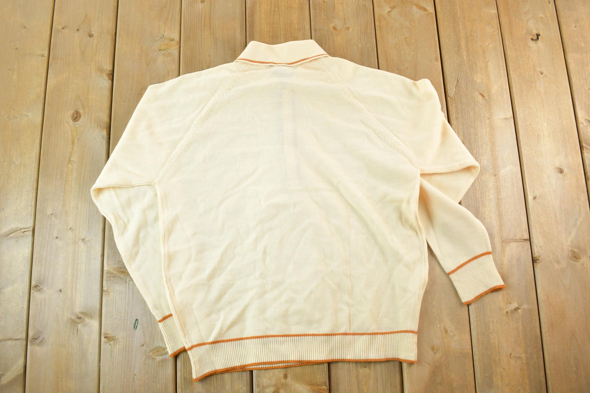 Vintage 1970s Tarval Quarter Button Sweatshirt Mens L