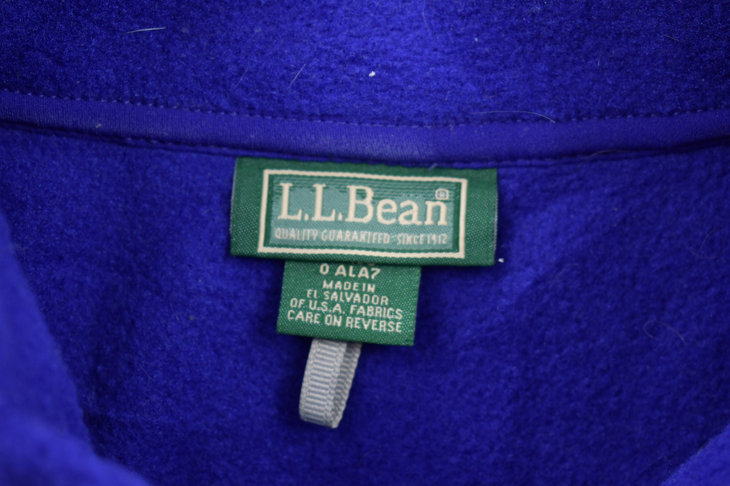 Vintage 1990s L.L Bean Fleece Sweater Vest