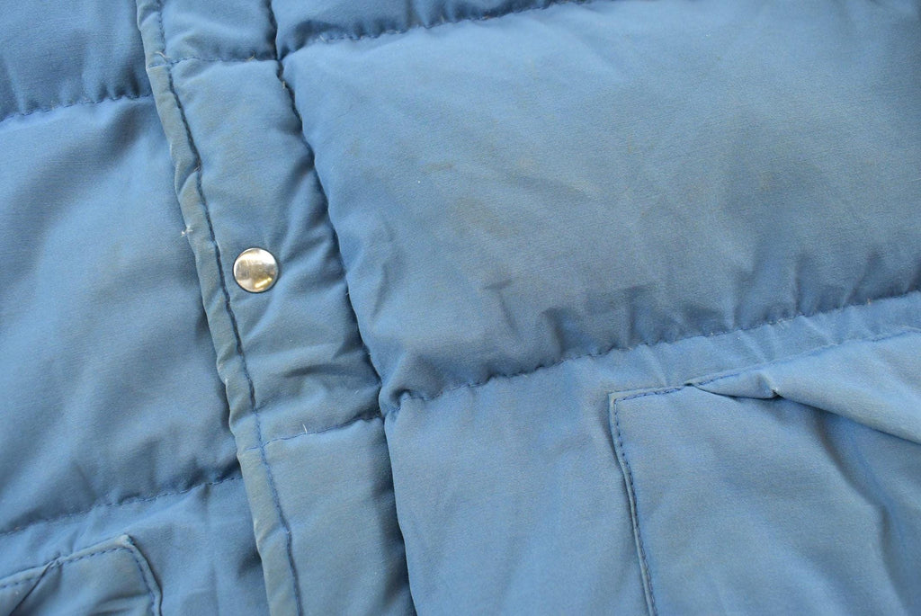 1980s Struggle Gear Blue Down Filled Puffer Jacket Mens L