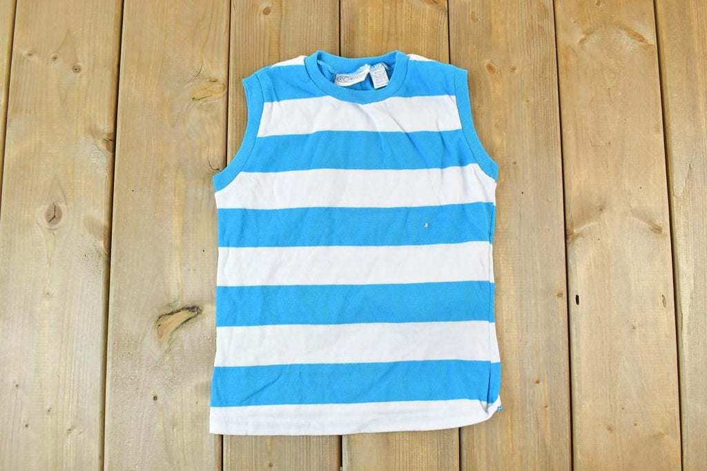Vintage 1980s Striped Beach Shirt